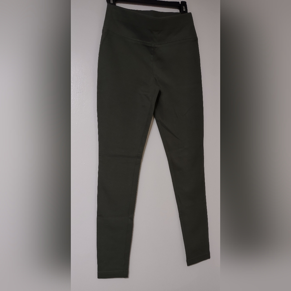INC International Concepts Olive Green Stretch Leggings XS